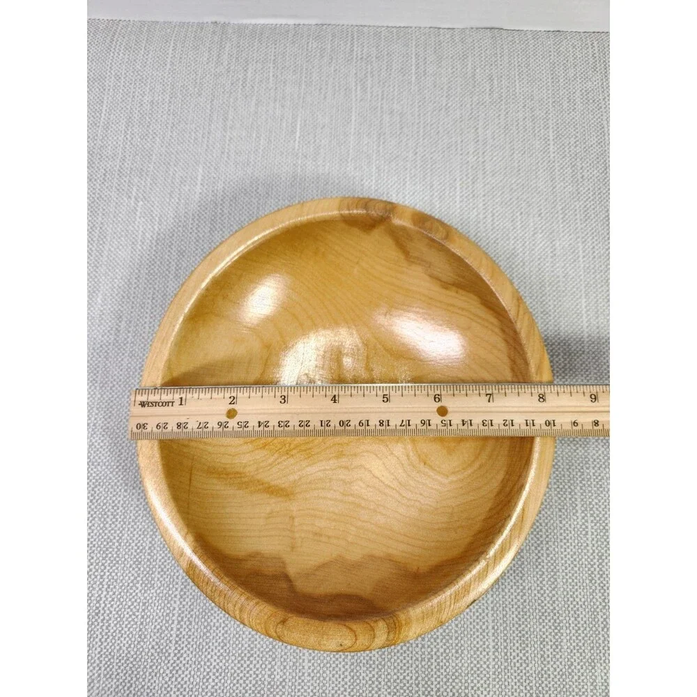 3 Vintage Munising Wooden Bowl Primitive Wood Rustic Farmhouse Boho